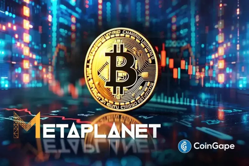 Fourth-largest Bitcoin treasury Metaplanet on Tuesday announced plans to establish a new capital allocation policy, share repurchase program, and $500 million credit facility. As a result, Metaplanet stock skyrockets more than 10%, extending its weekly run to over 25%. Bitcoin Treasury Metaplanet Stock Gains on Capital Allocation Policy Metaplanet, aka Asia’s Strategy, announced a new
The post <a href="https://coingape.com/metaplanet-stock-surges-on-share-repurchase-capital-allocation-policy/">Metaplanet Stock Surges 10% on Share Repurchase, Capital Allocation Policy</a> appeared first on <a href="https://coingape.com/">CoinGape</a>.